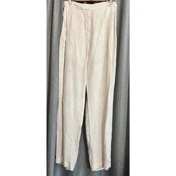 RAQUEL ALLEGRA Zaila Pant Cream Size O (XS) BNWT - Picture 1 of 11